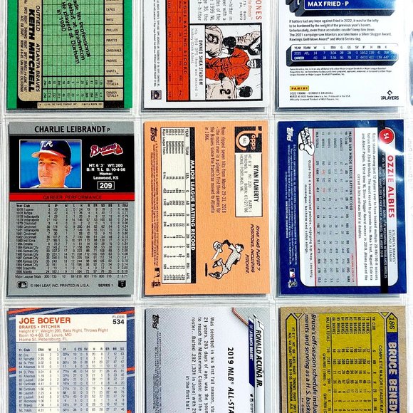 Atlanta Braves 46 Card Lot - BSBL [2_4] - Picture 9 of 13